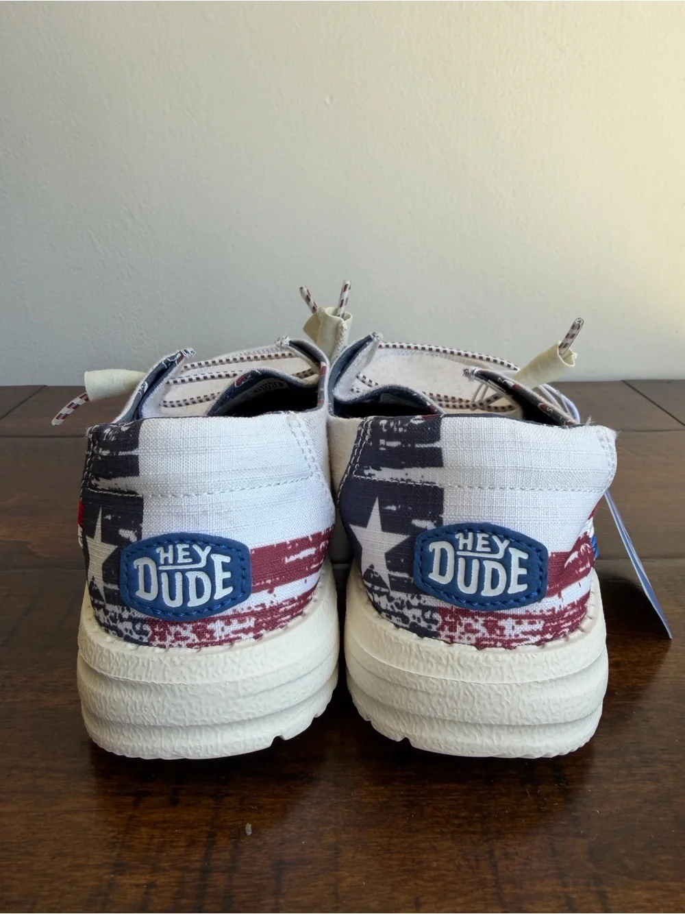 Hey Dude Wendy Texas Canvas Shoes Off White Womens Size US 7 New